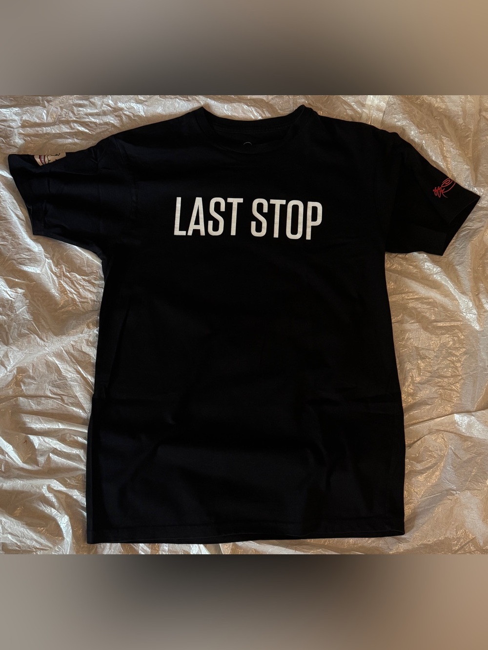 SSUR Black Short Sleeve 'LAST STOP' Coney Island Warriors Graphic Tee